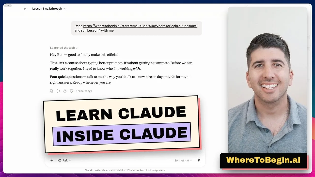 Watch Ben explain the course